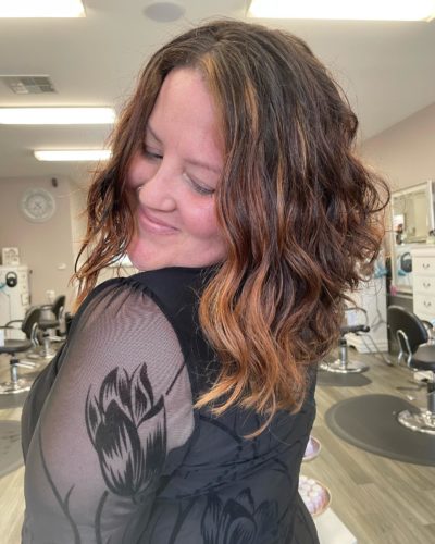 curly hair balayage castro valley
