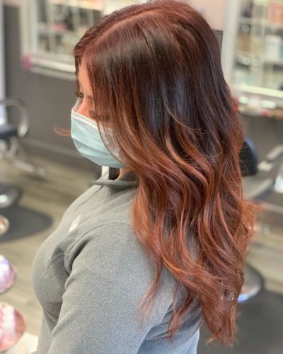 red hair balayage castro valley