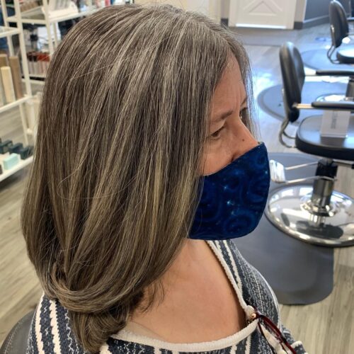 transitional grey hair after 1