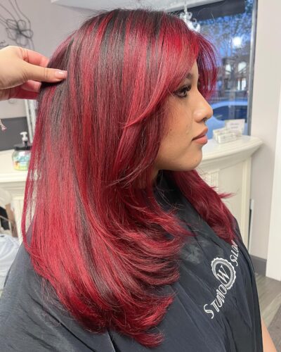 vivid red hair color castro valley
