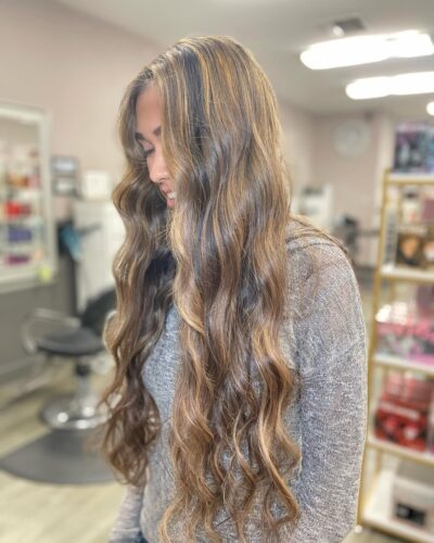 brunette hair highlights studio w salon castro valley