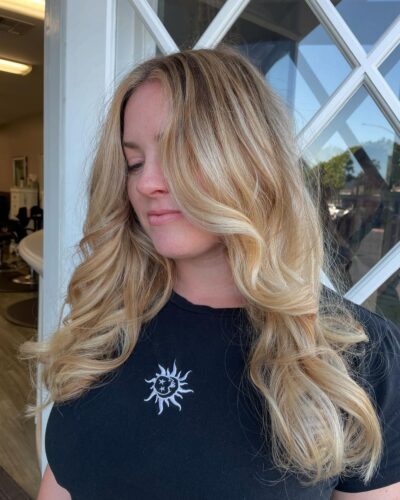Highlights & Blonding summer sunkissed blonde